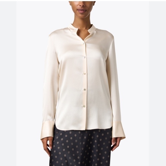 Vince Ivory Silk Blouse - Picture 1 of 8